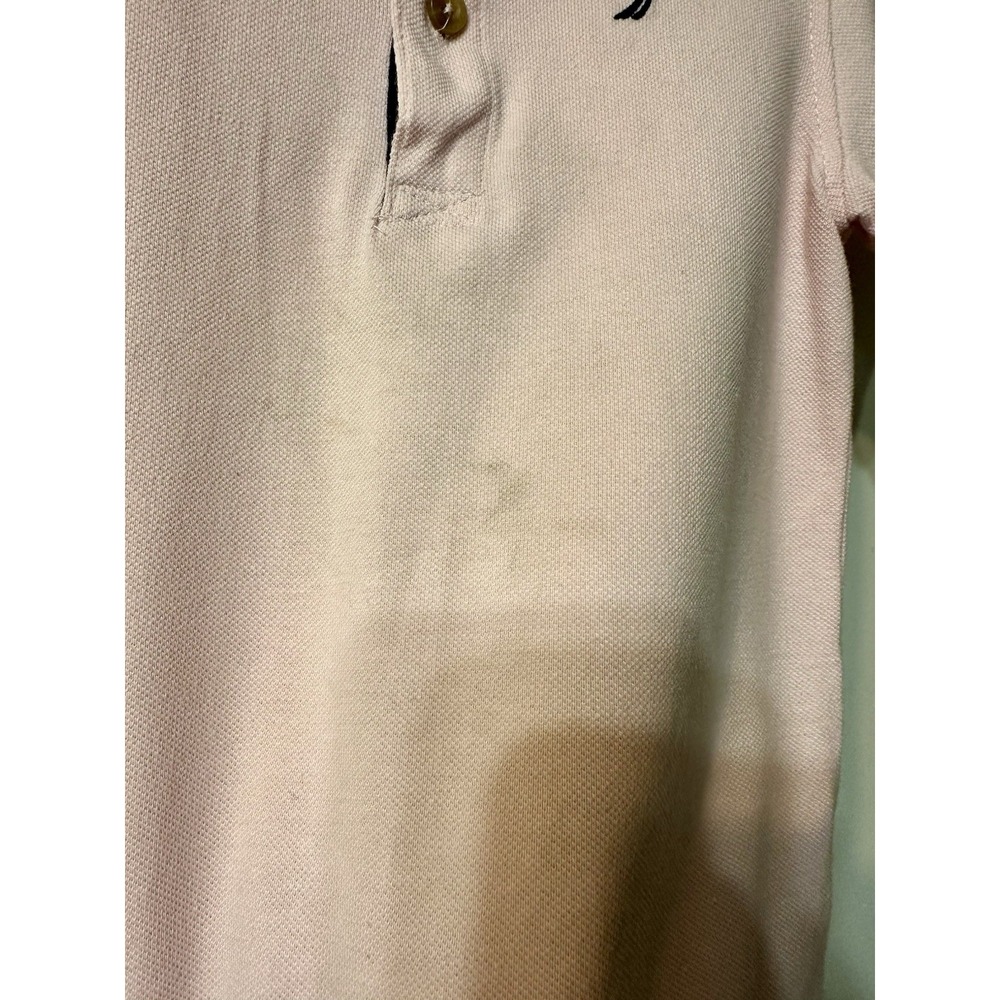 Nautica Toddler Boy Pink Short Sleeve Pique Polo Shirt Size 4T Embroidered Logo - Picture 5 of 7